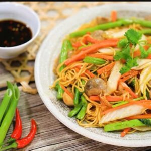 Mì Xào Rau Cải