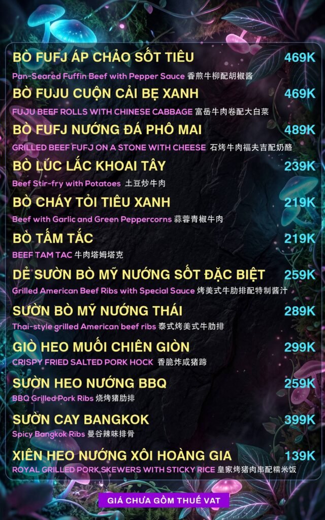 Menu Thực Đơn 909 lumina garden lounge Trần Hưng Đạo (10)
