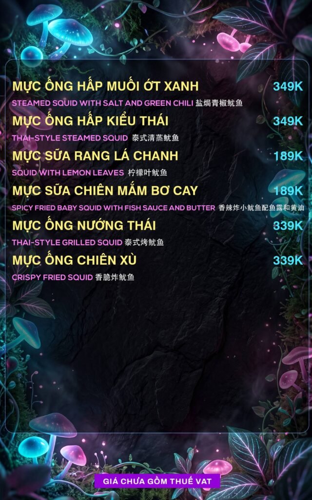 Menu Thực Đơn 909 lumina garden lounge Trần Hưng Đạo (12)