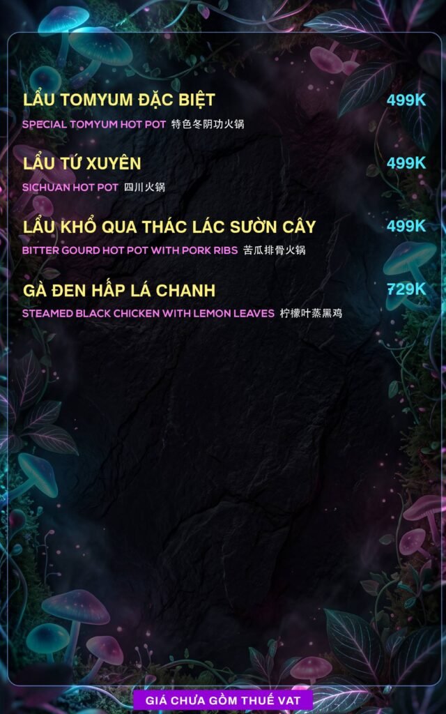 Menu Thực Đơn 909 lumina garden lounge Trần Hưng Đạo (18)