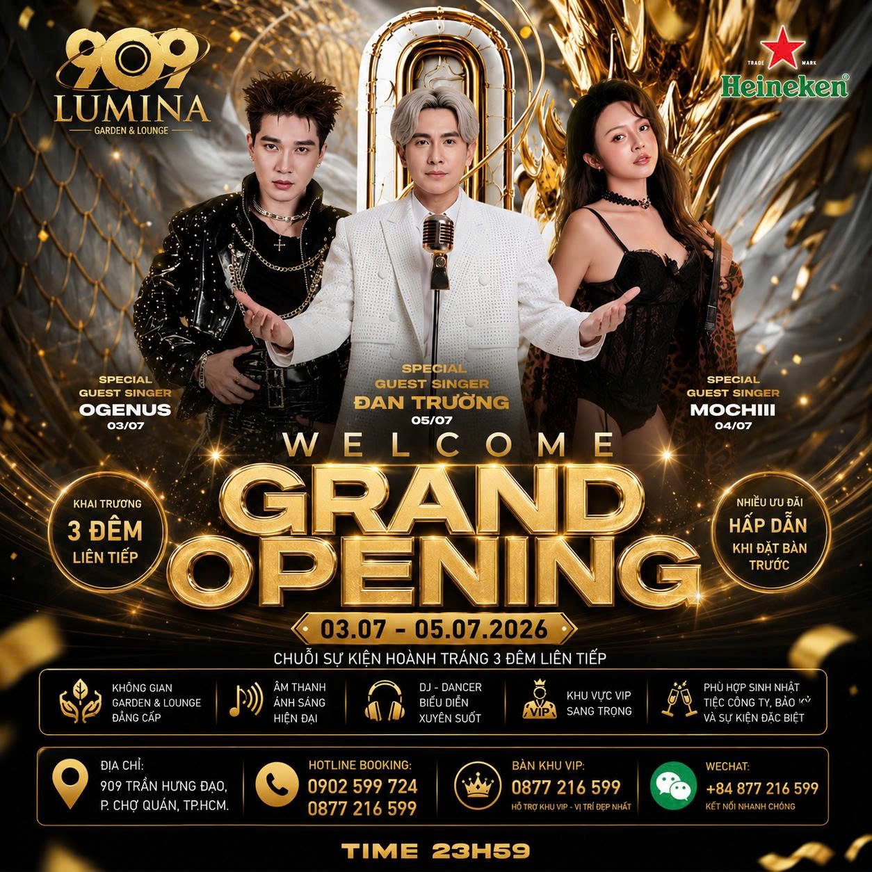 Hình Ảnh Sự Kiện Khai Trương 909 Lumina Lounge