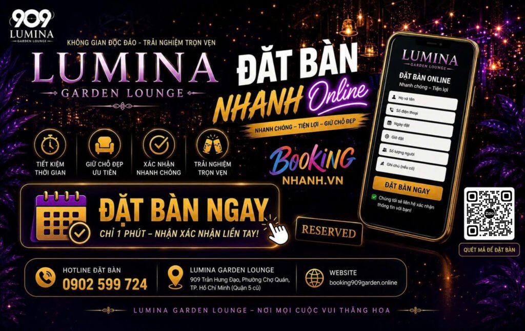 Banner 909 Booking Nhanh Đặt Bàn