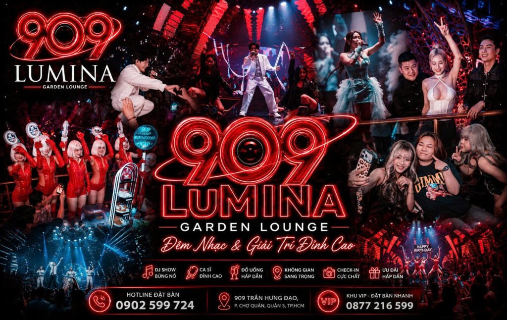 Website Banner Lumina Lounge Đặt bàn Booking